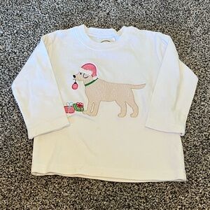 Christmas embroidered long sleeve shirt